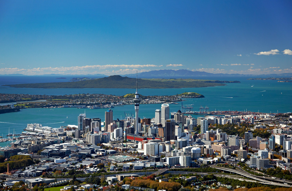Auckland city, Westhaven Marina and harbour view, Auckland, New Zealand